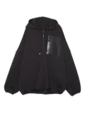 Yoshiokubo hooded zip-front pocket sweatshirt - Black