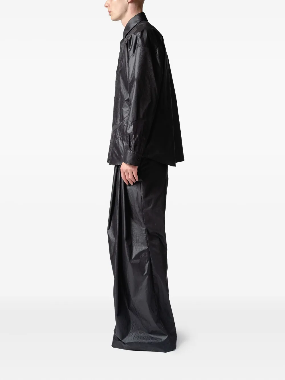 Yoshiokubo Hemd Mit Abstraktem Print In Black