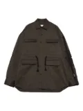 Yoshiokubo drawstring pocket shirt - Black