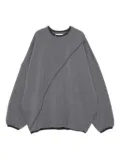 Yoshiokubo seam-embellished sweatshirt - Grey
