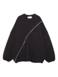 Yoshiokubo contrast-stitch sweatshirt - Black
