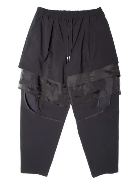 Yoshiokubo layered-panel trousers