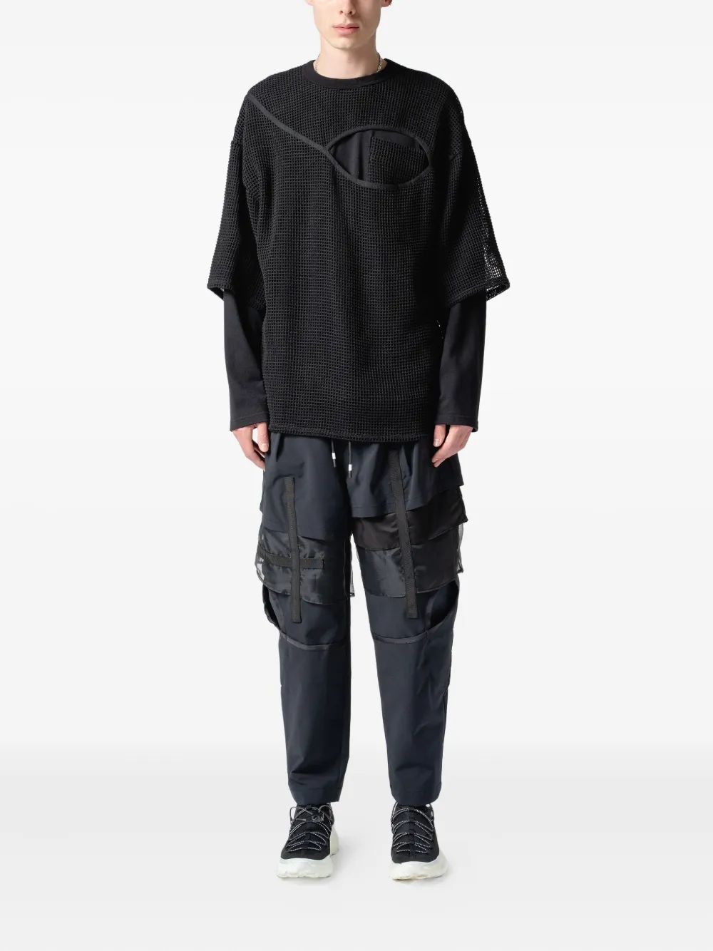 Yoshiokubo layered-panel trousers | Tapered Pants | Image 2