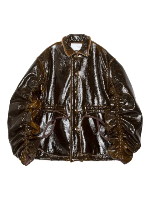 Yoshiokubo ruched-sleeve jacket