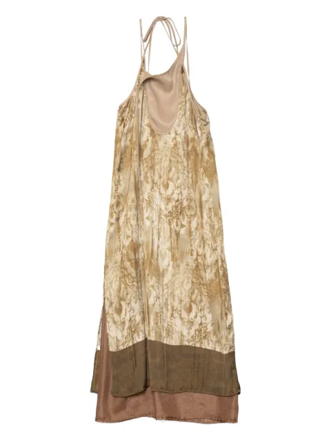 Muller Of Yoshiokubo tie-strap floral-print dress