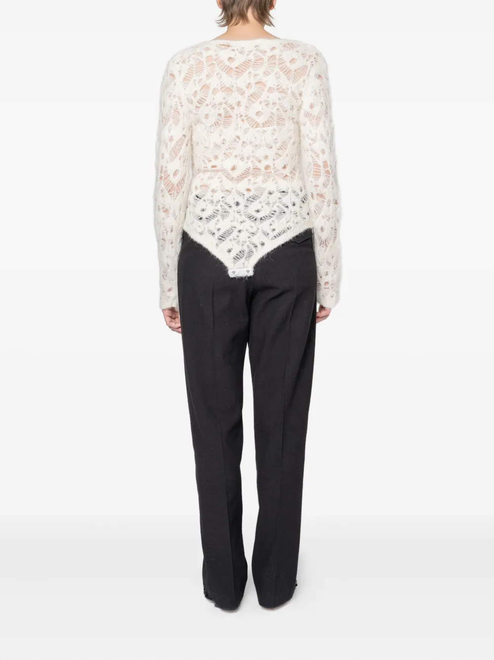 Muller Of Yoshiokubo Lace-insert Bodysuit In Multi