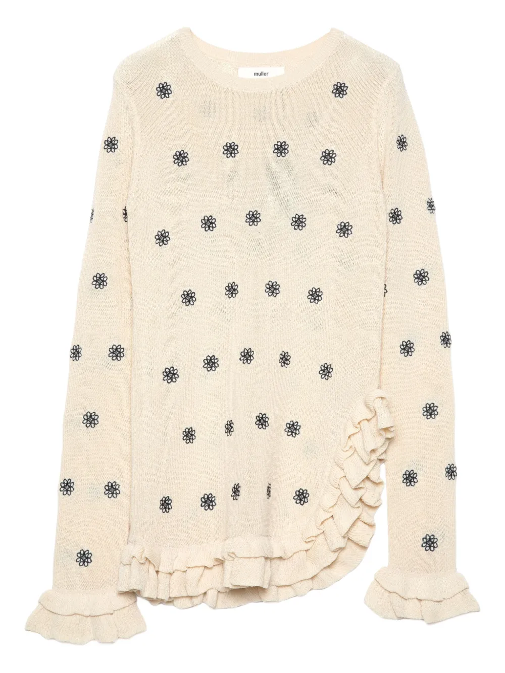 Muller Of Yoshiokubo Geblümtes Oberteil mit Rüschen | Nude | Image 1