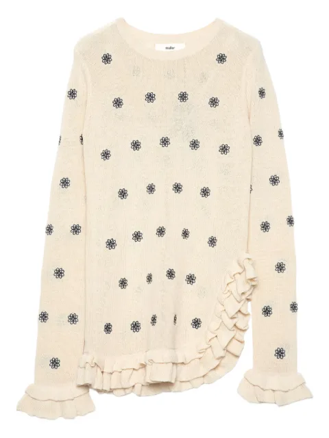 Muller Of Yoshiokubo top con volantes y motivo floral