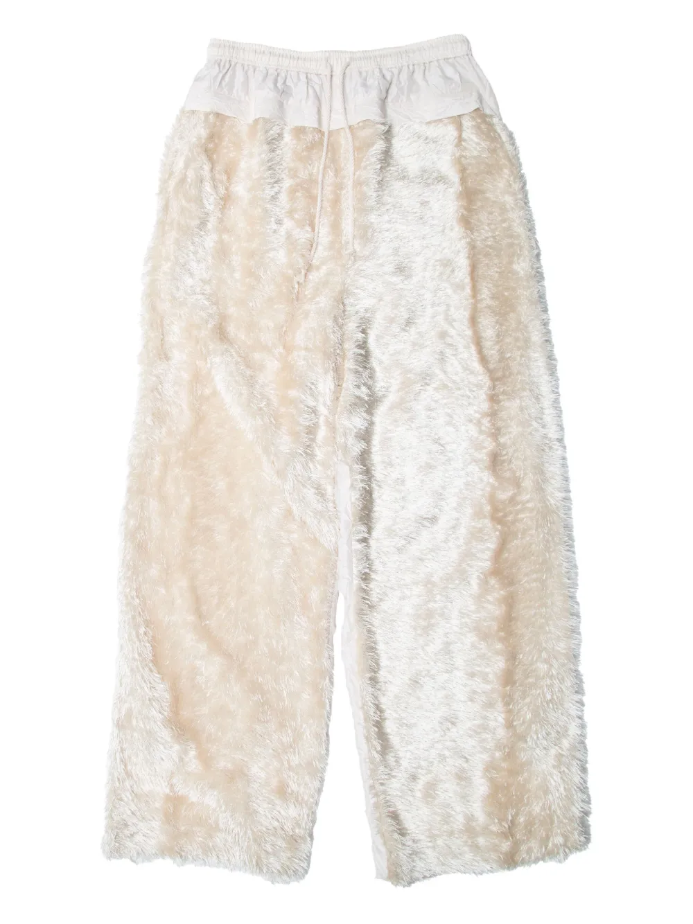 Muller Of Yoshiokubo Grass Textured-panel Trousers In Neutral