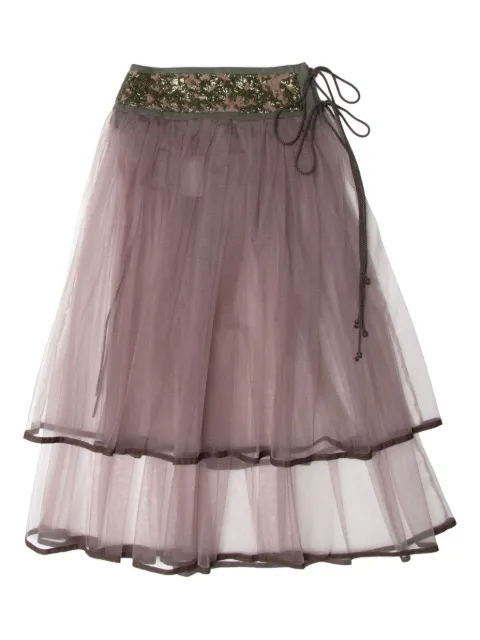 Muller Of Yoshiokubo sequin-embellished layered skirt