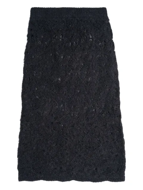 Muller Of Yoshiokubo openwork midi skirt