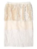 Muller Of Yoshiokubo Grass Line panelled skirt - Neutrals