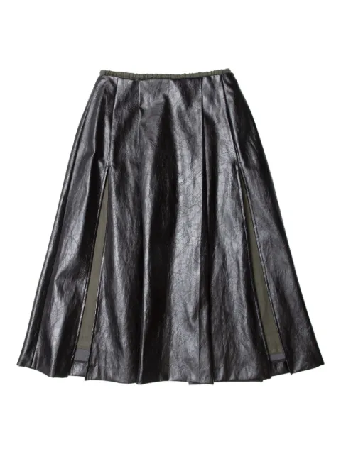 Muller Of Yoshiokubo pleated midi skirt 