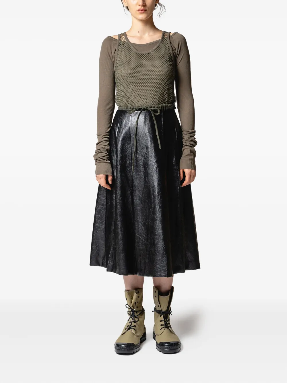 Muller Of Yoshiokubo pleated midi skirt | Pleated Skirts | Image 2
