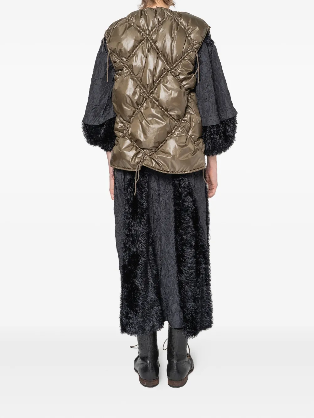 Asymmetry Quilted Vest