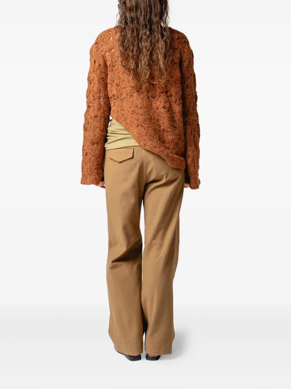 Muller Of Yoshiokubo Trui met asymmetrische afwerking Bruin