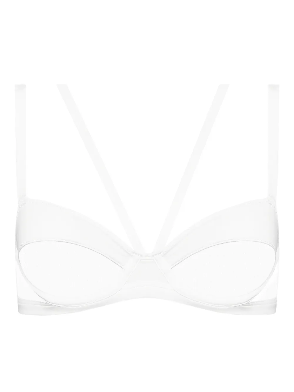 Maison Close Pure Tentation バルコネットブラ - ホワイト Maison Close Pure Tentation バルコネットブラ - ホワイト