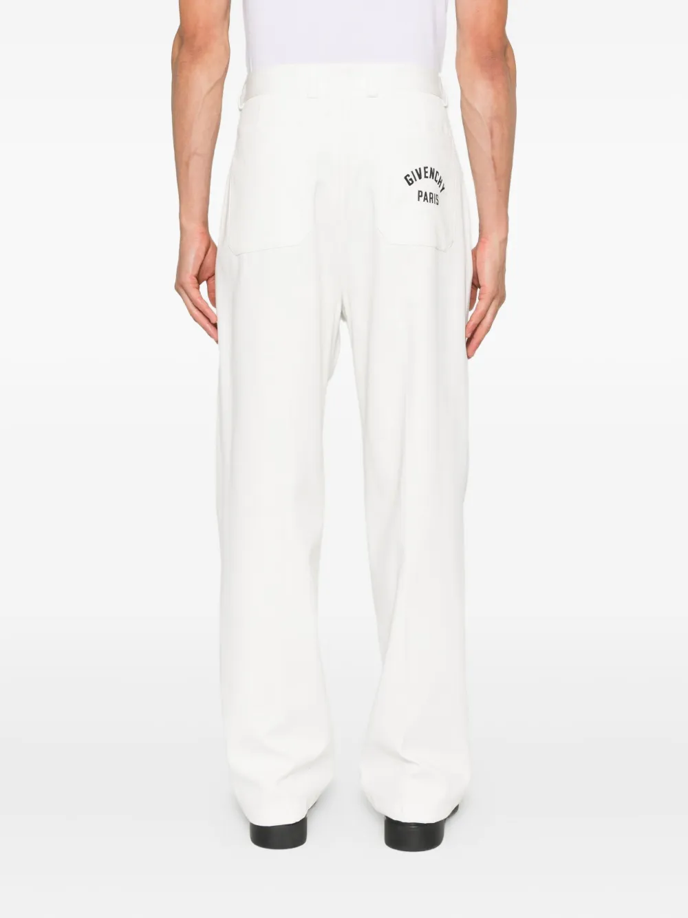 Givenchy Plooibroek met logo Wit
