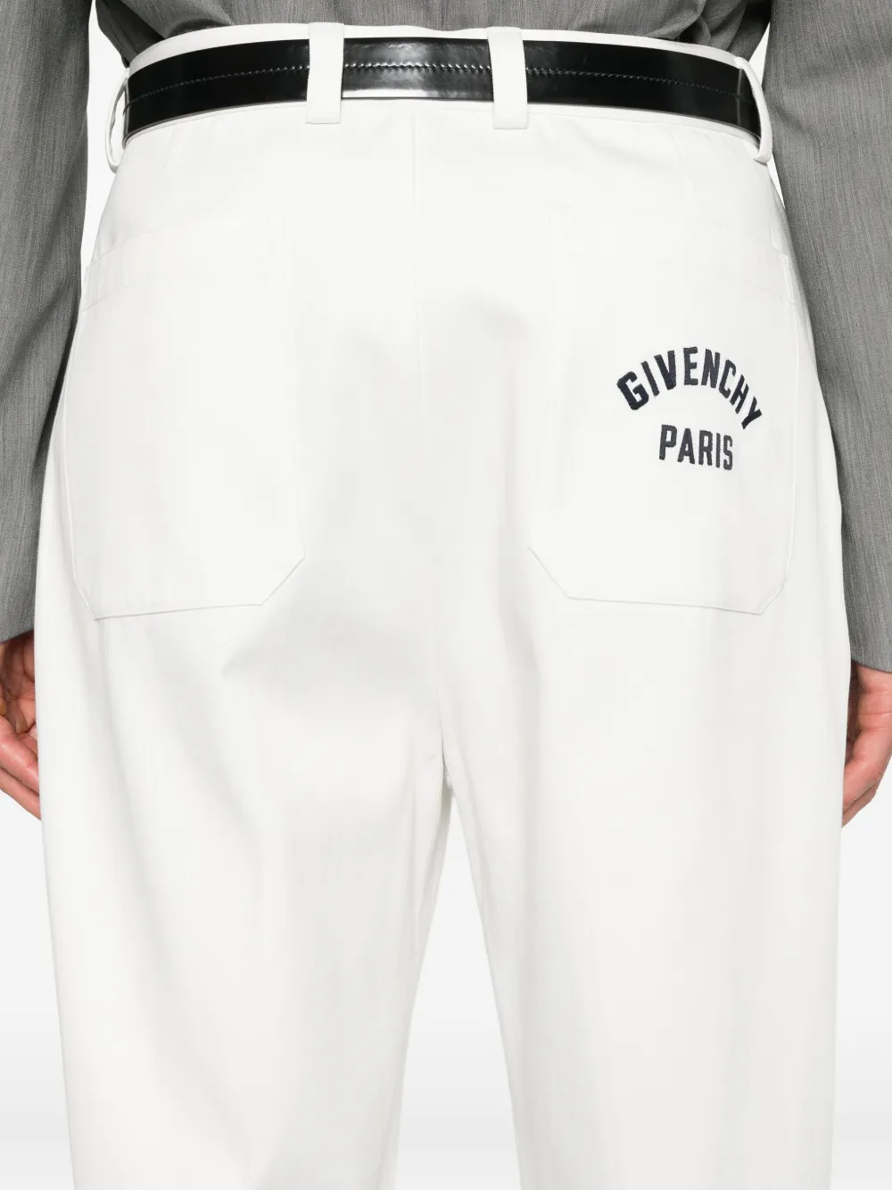 Givenchy Plooibroek met logo Wit
