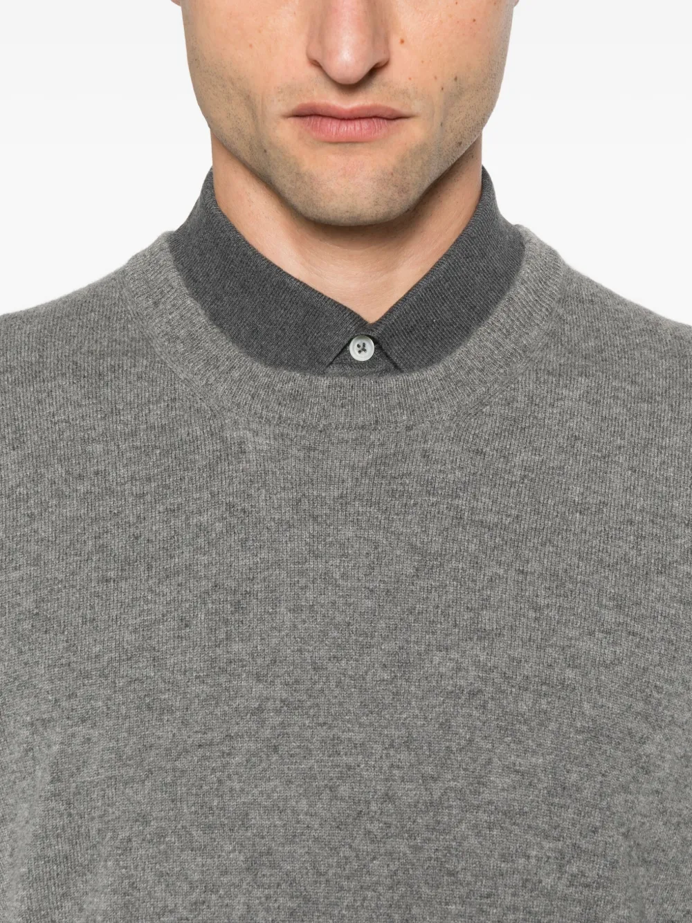 Brunello Cucinelli Kasjmier trui met ronde hals Grijs