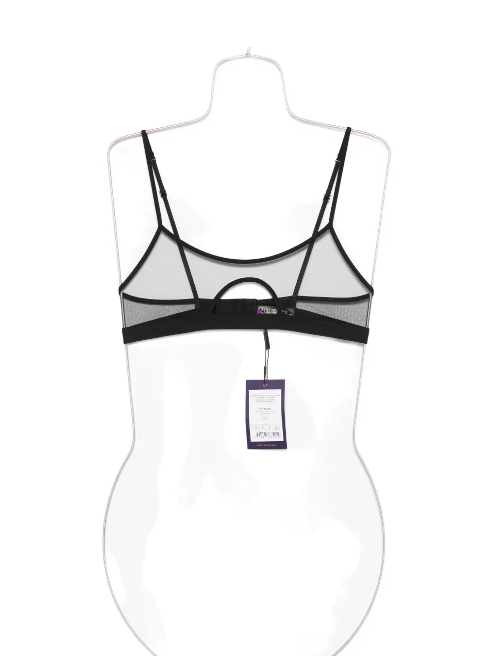 Maison Close Pure Tentation keyhole-detail mesh bra | Black | Image 1