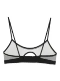 Maison Close Pure Tentation keyhole-detail mesh bra - Black