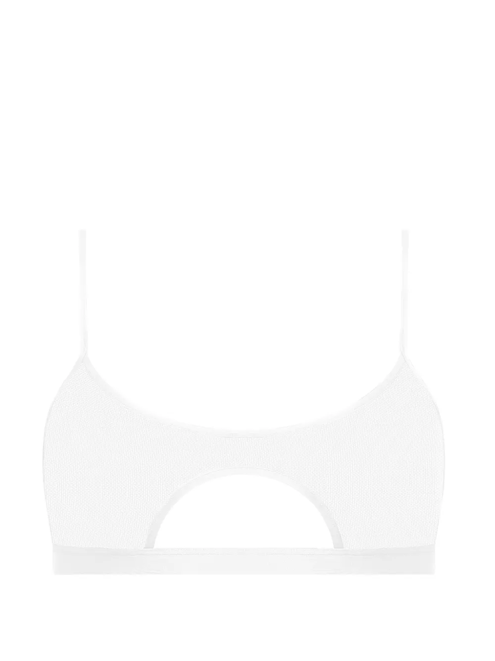 Maison Close Pure Tentation keyhole-detail bra - Bianco