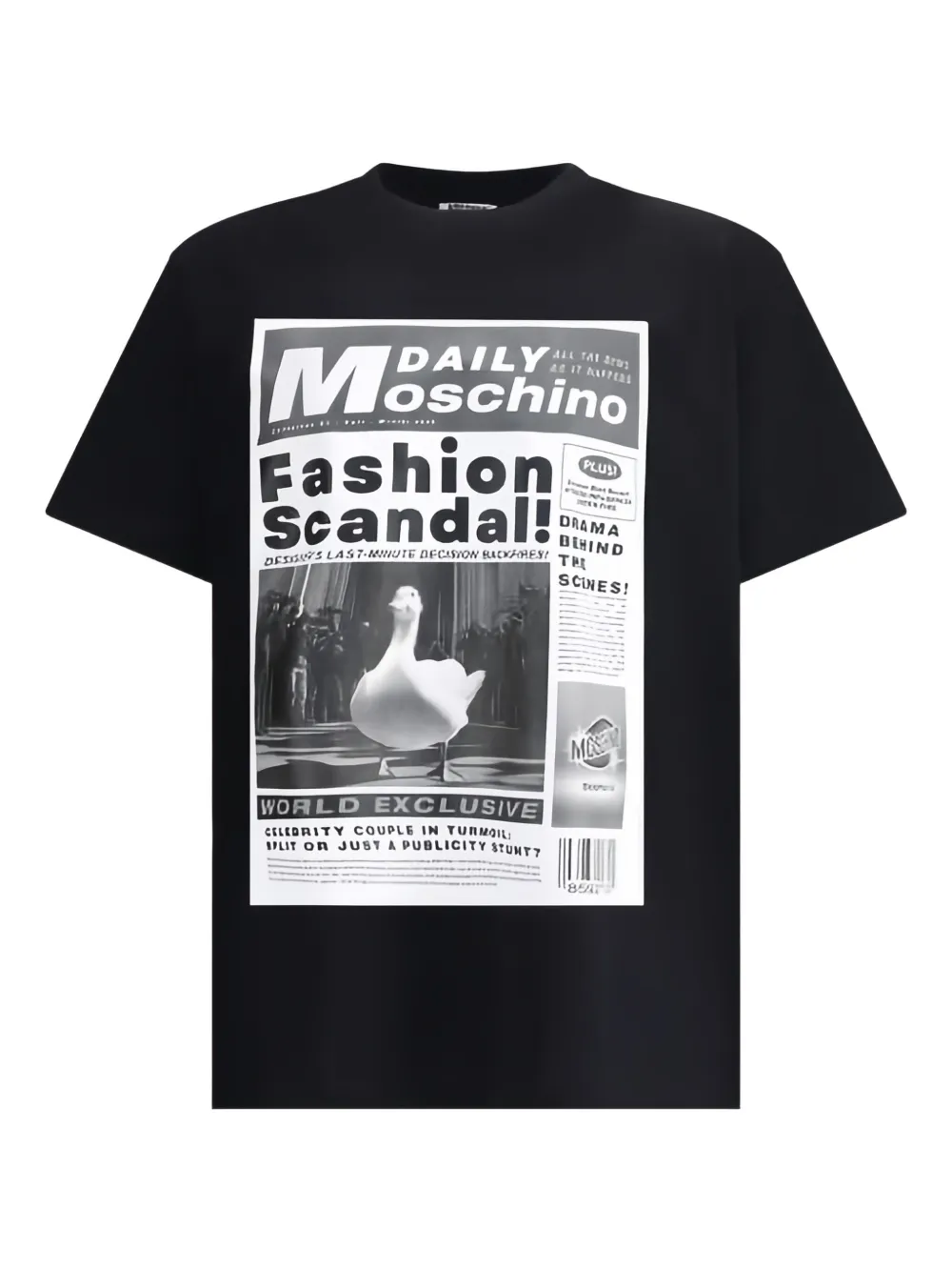 Moschino T-shirt met print Zwart