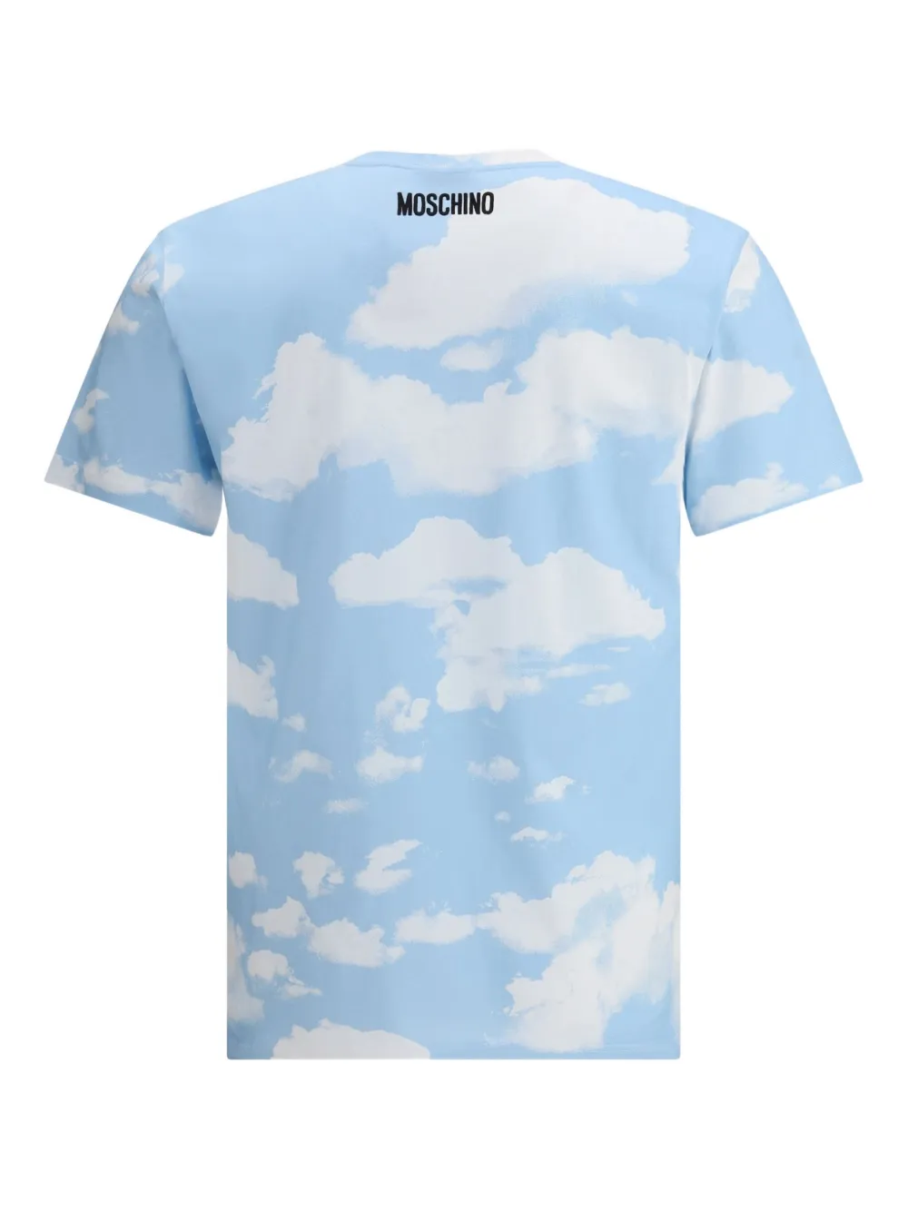 Moschino cloud-print T-shirt - Blauw