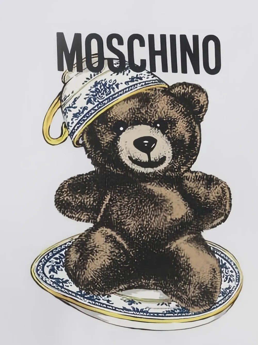 Moschino T-shirt met teddyprint Wit