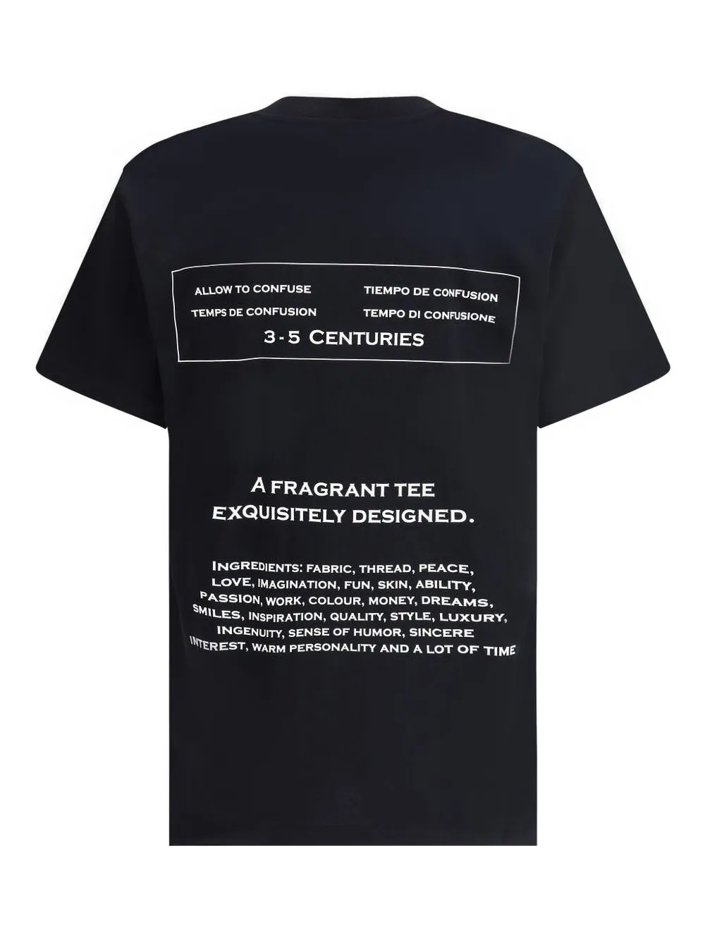 Moschino T-shirt met logoprint Zwart