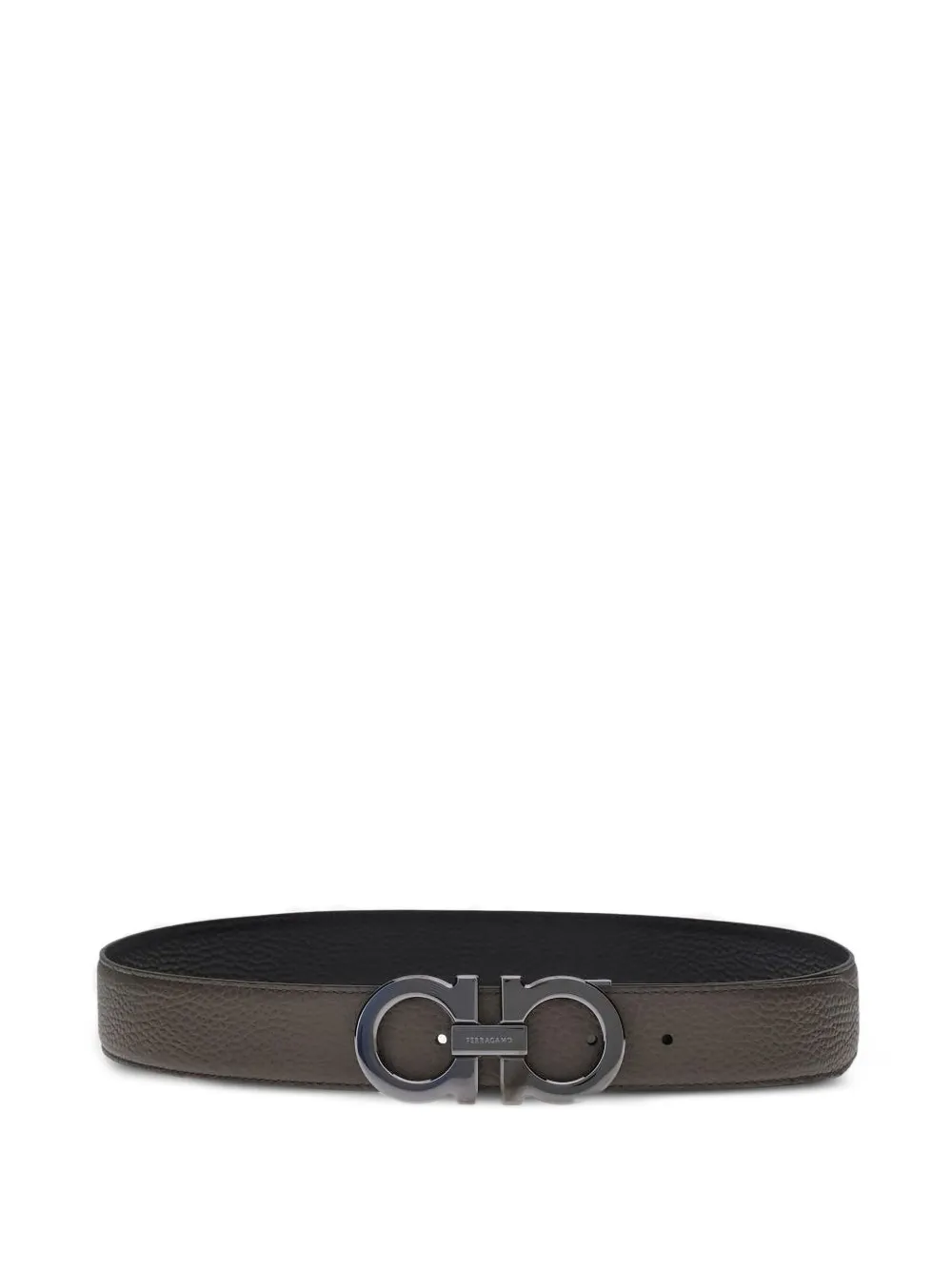 Ferragamo Riem met Gancini-gesp - Bruin