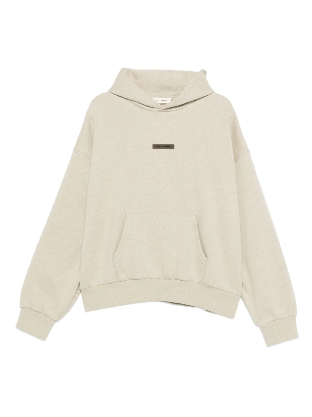 FEAR OF GOD ESSENTIALS Hoodie met logoplakkaat Beige
