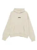 FEAR OF GOD ESSENTIALS logo-plaque hoodie - Neutrals