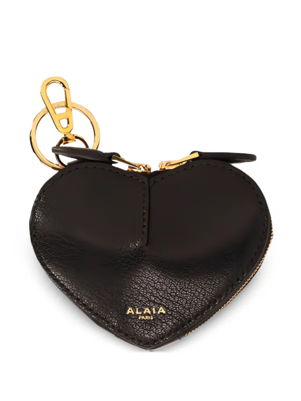 Alaïa heart-shaped Zip Coin Purse Black FARFETCH AZ