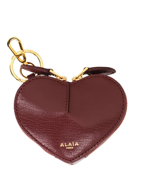 Alaïa heart-shaped zip purse