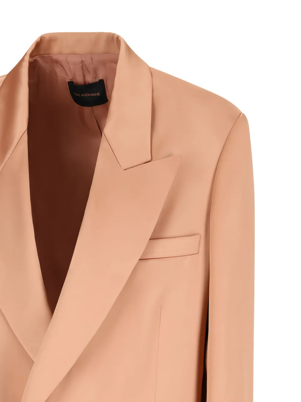 THE ANDAMANE Virginia blazer met dubbele rij knopen Beige