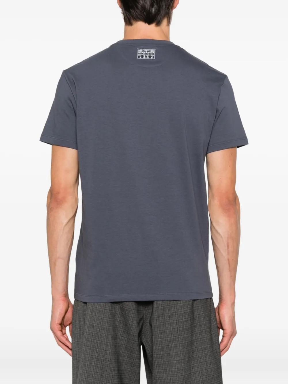 FENDI Katoenen T-shirt met ronde hals Blauw