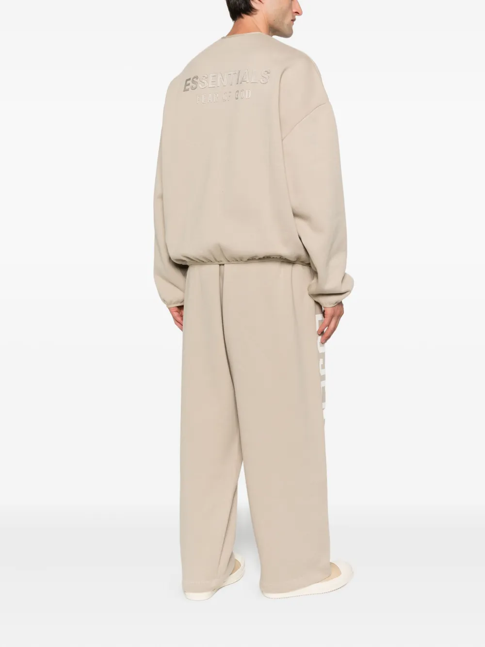FEAR OF GOD ESSENTIALS Sweater met logoplakkaat Beige