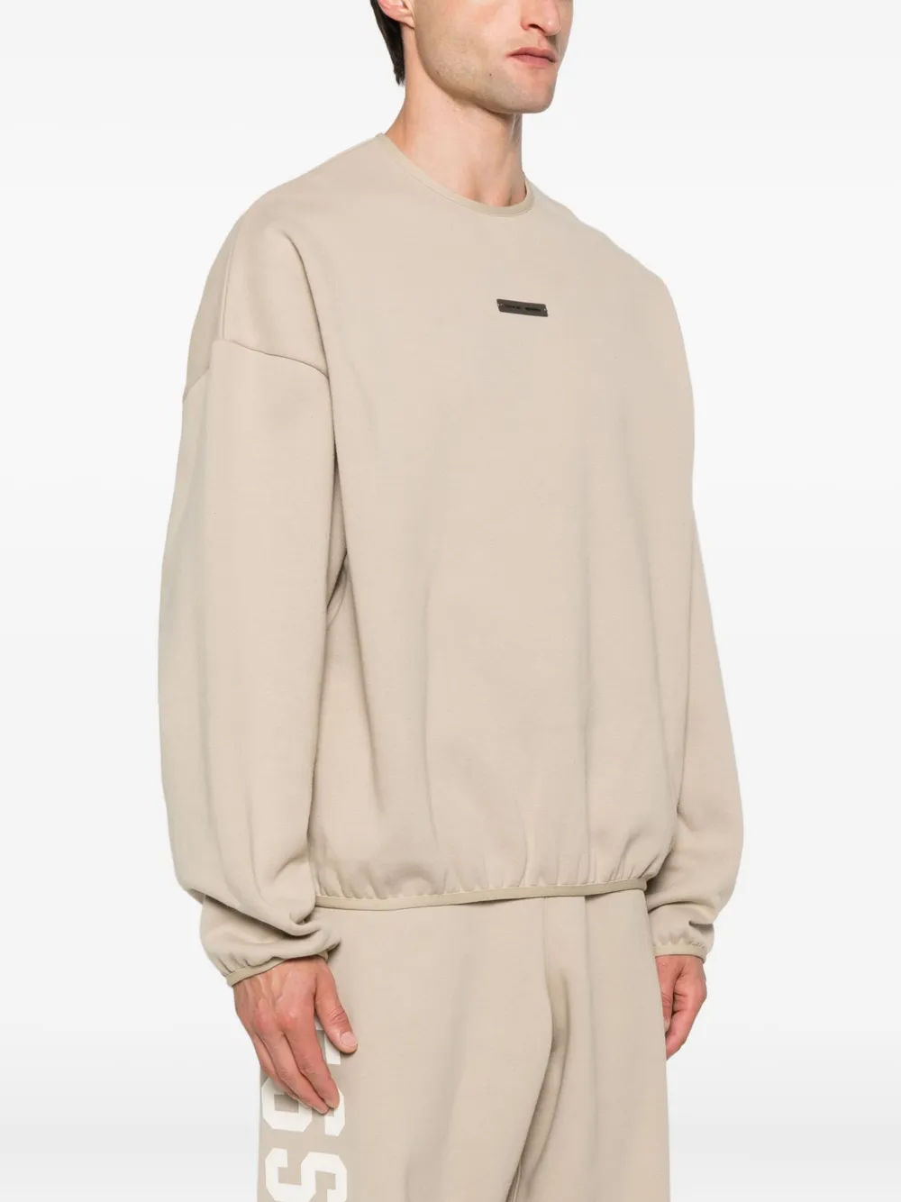 FEAR OF GOD ESSENTIALS Sweater met logoplakkaat Beige