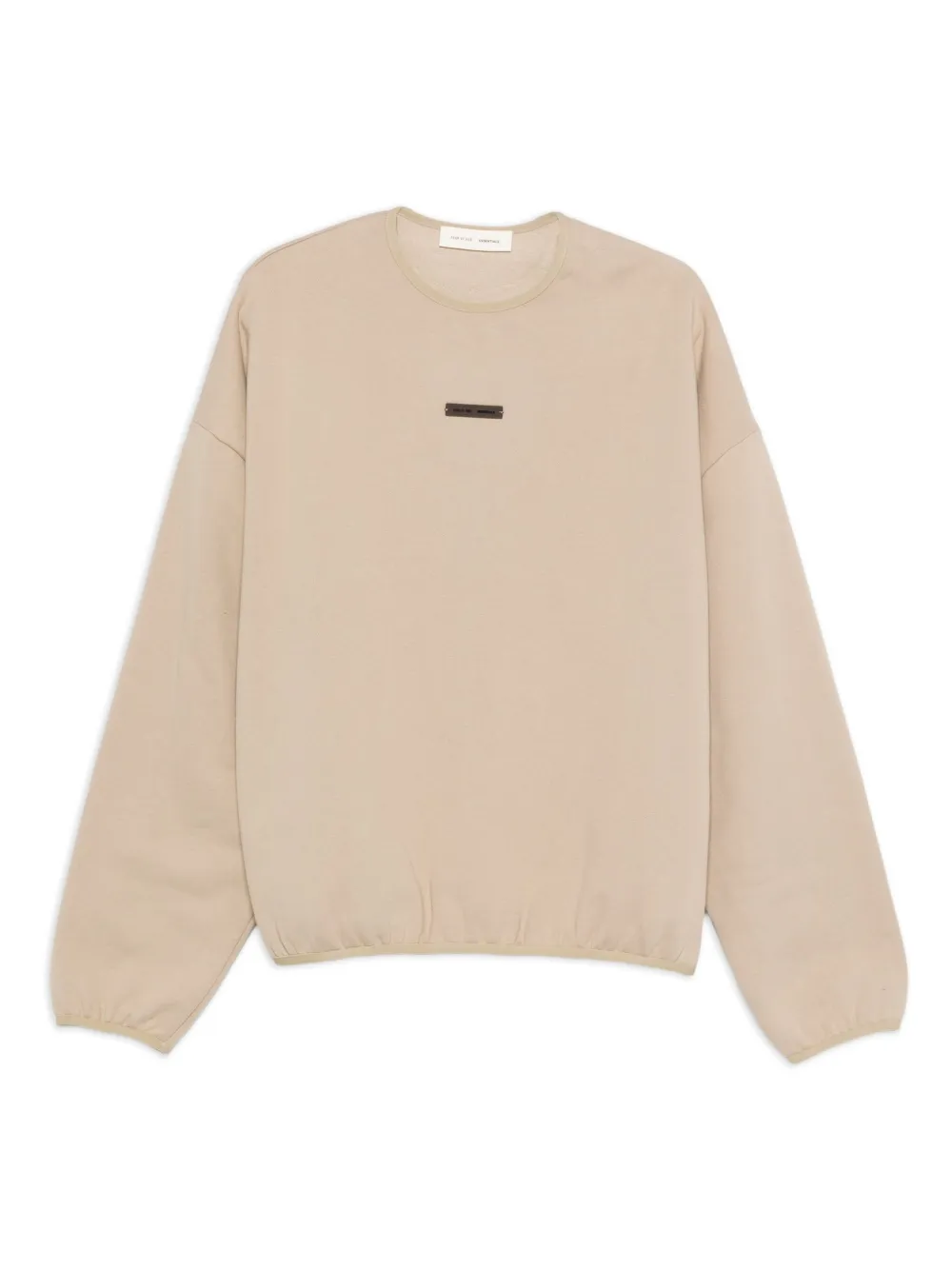 FEAR OF GOD ESSENTIALS Sweater met logoplakkaat Beige