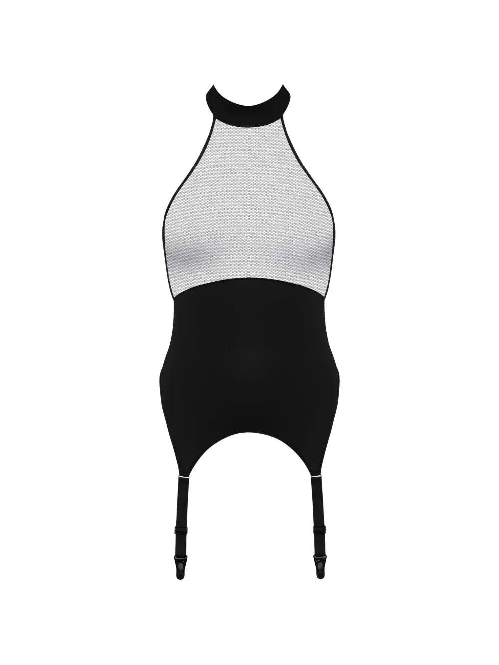 Maison Close Pure Tentation halterneck garter top - Schwarz