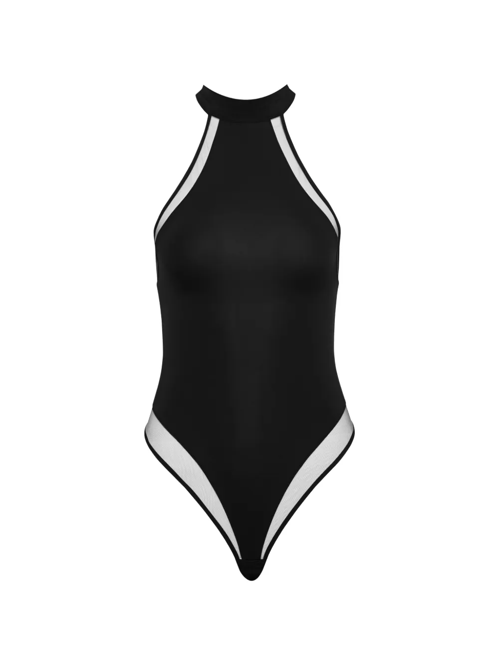 Maison Close Pure Tentation halterneck bodysuit - Schwarz