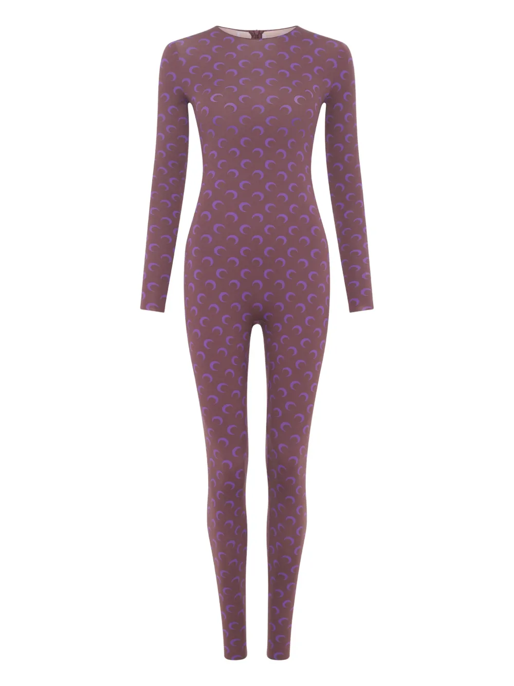 Marine Serre moon-print jersey jumpsuit | morado | Image 1