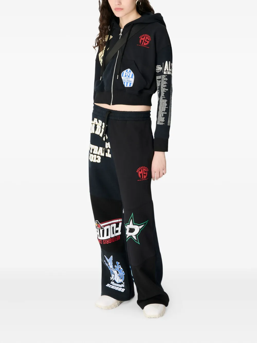 Marine Serre Hoodie - Zwart