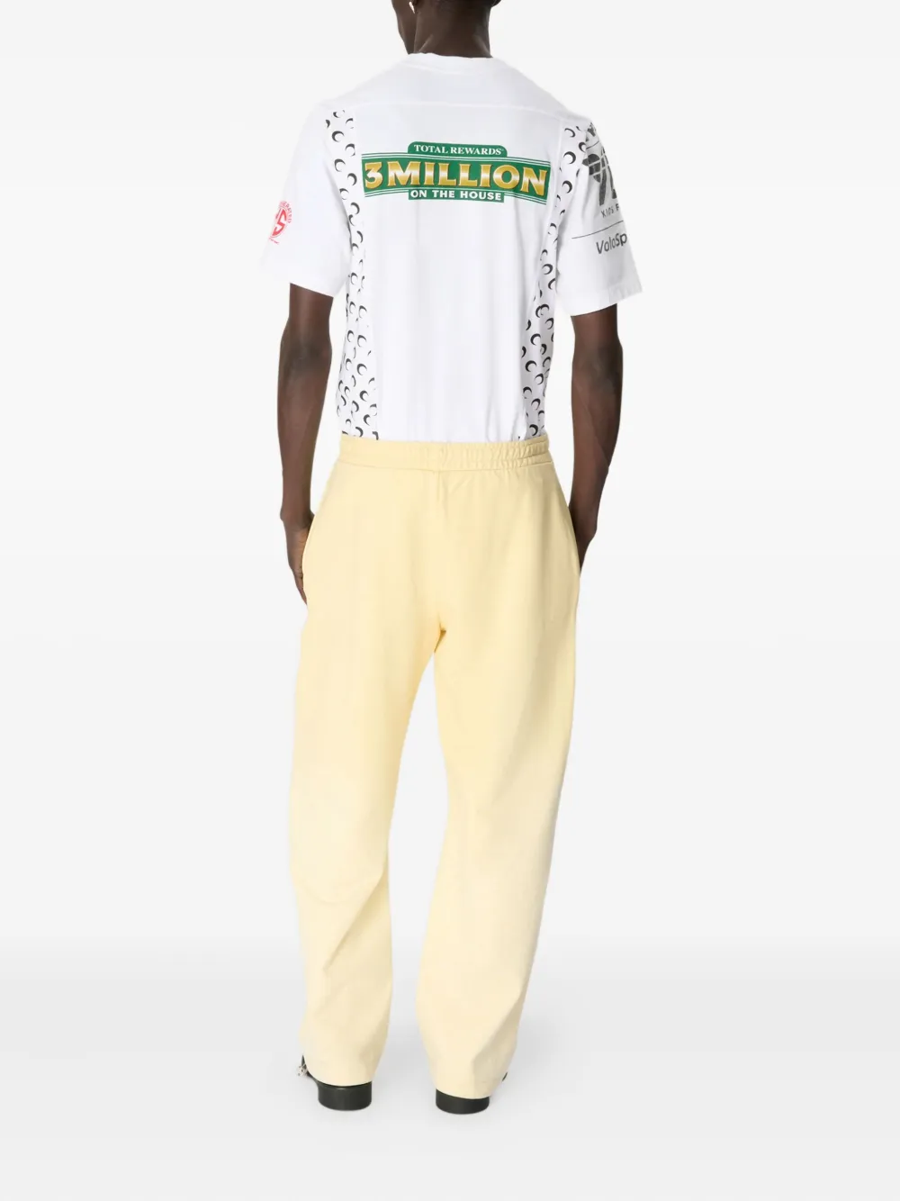 Marine Serre Faded Moon Track Pants In Brown