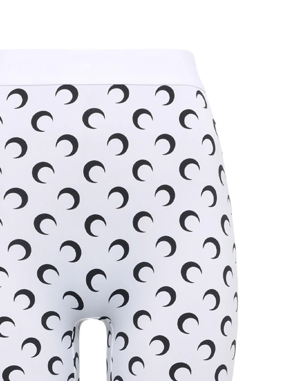 Marine Serre Capri jersey broek met maanprint - Wit
