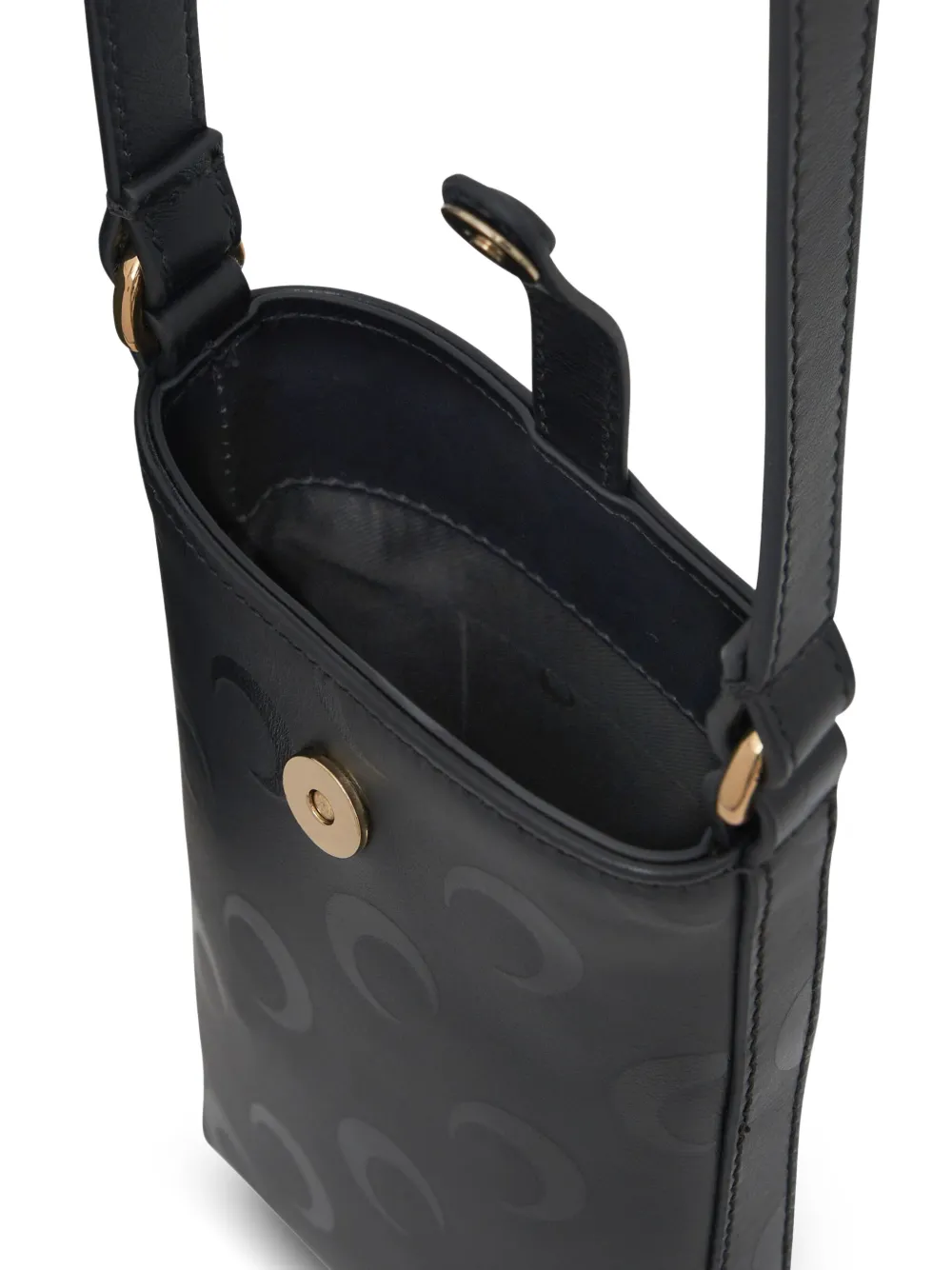 Marine Serre Moon canvas telefoonhoesje Zwart