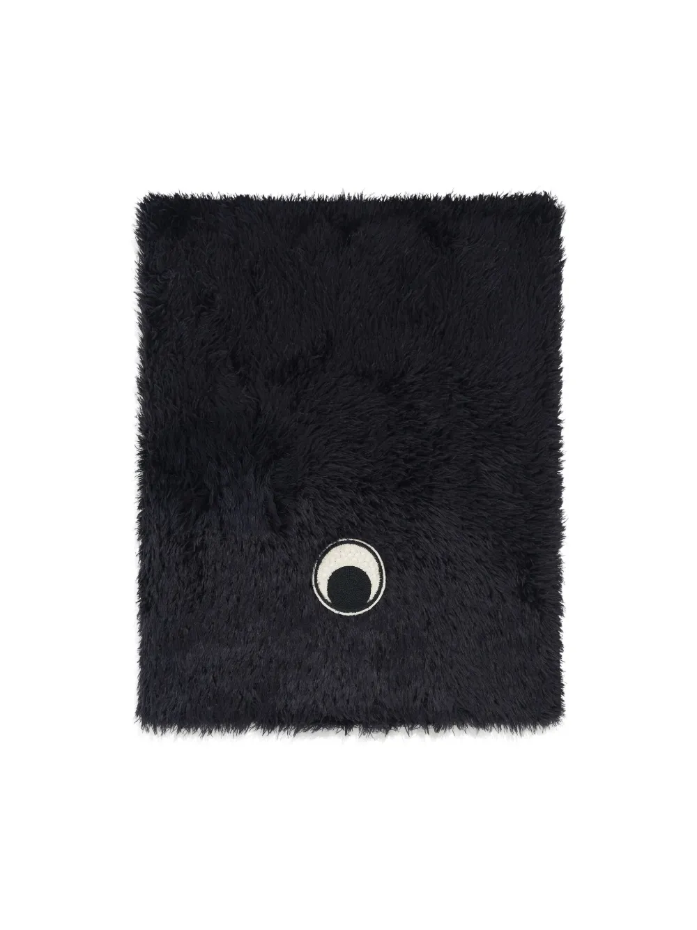 Marine Serre Fluffy-knit Neck Scarf In Black
