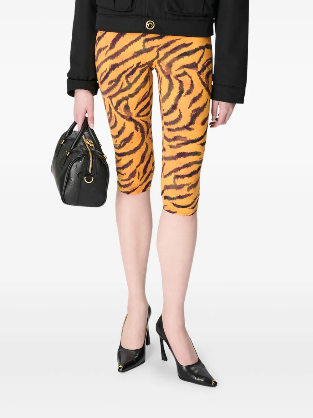 Marine Serre tiger-print trousers - Oranje